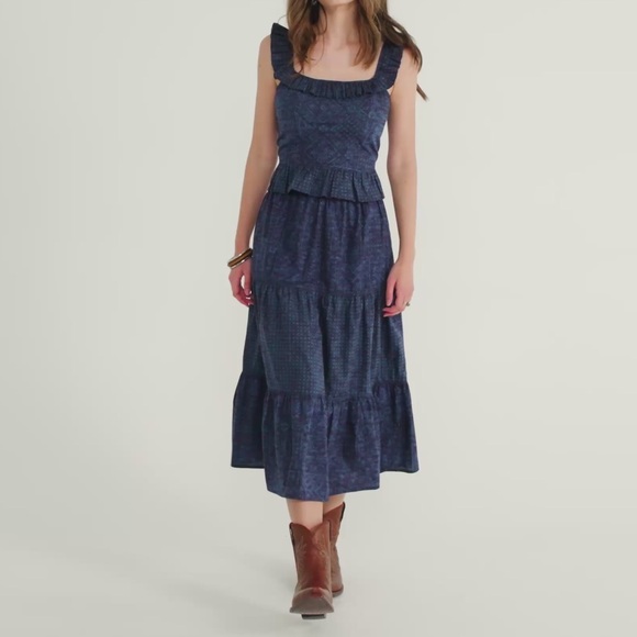 Tecovas Dresses & Skirts - Tecovas SET • Navy Midi Top Skirt